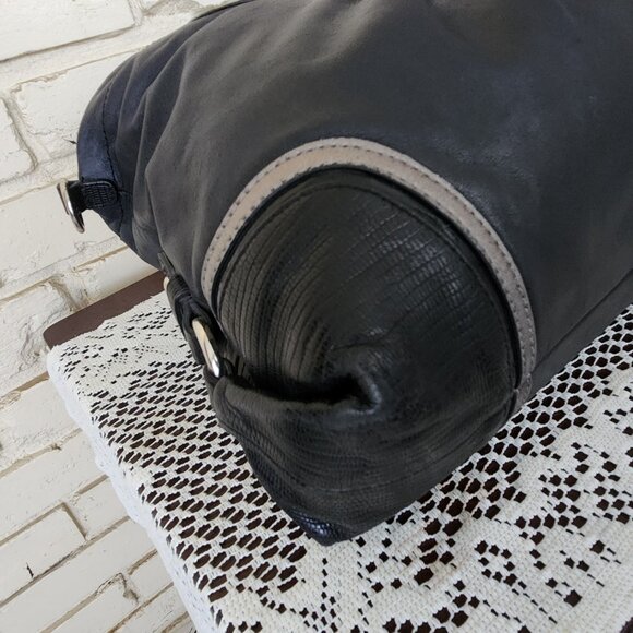 Euc Coach Ashely Black Siaffiano Leather Handbag Purse - Picture 8 of 14